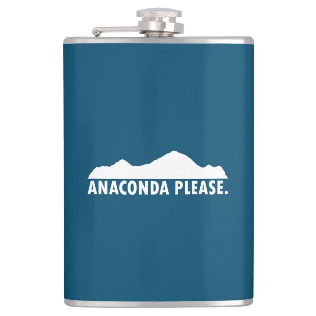 Anaconda Montana Please Hip Flask (Front)