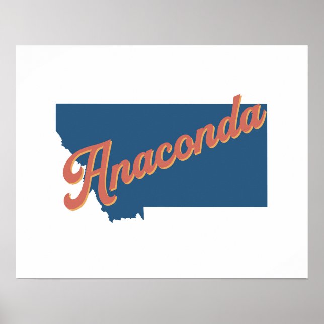 Anaconda, Montana state print (Front)