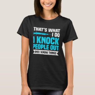 Anaesthesia CRNA Nurse Anaesthetist & Anaesthesiol T-Shirt
