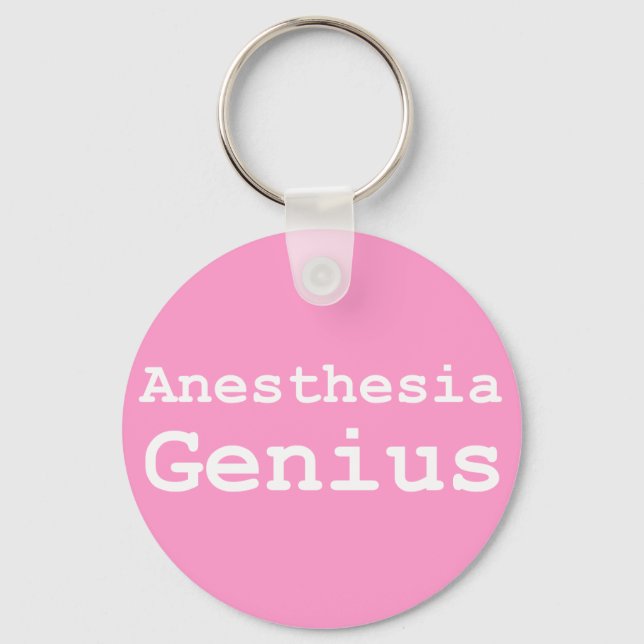 Anaesthesia Genius Gifts Key Ring (Front)