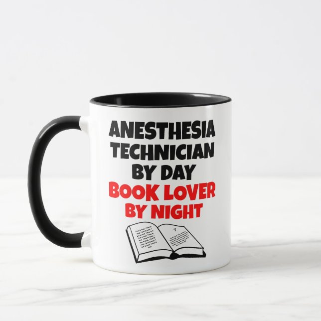 Anaesthesia Technician Book Lover Mug (Left)