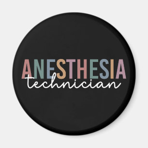 Anaesthesia Technician Retro Anaesthetic Tech Magnet