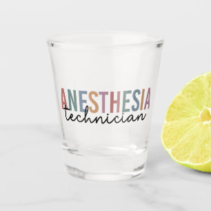 Anaesthesia Technician Retro Anaesthetic Tech  Shot Glass