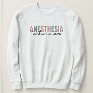 Anaesthesia Technician Retro Anaesthetic Tech Sweatshirt