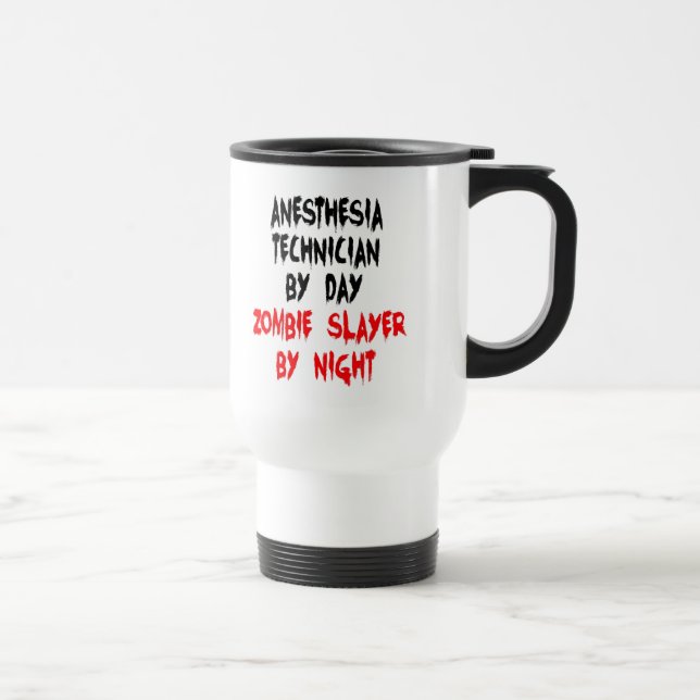 Anaesthesia Technician Zombie Slayer Travel Mug (Right)