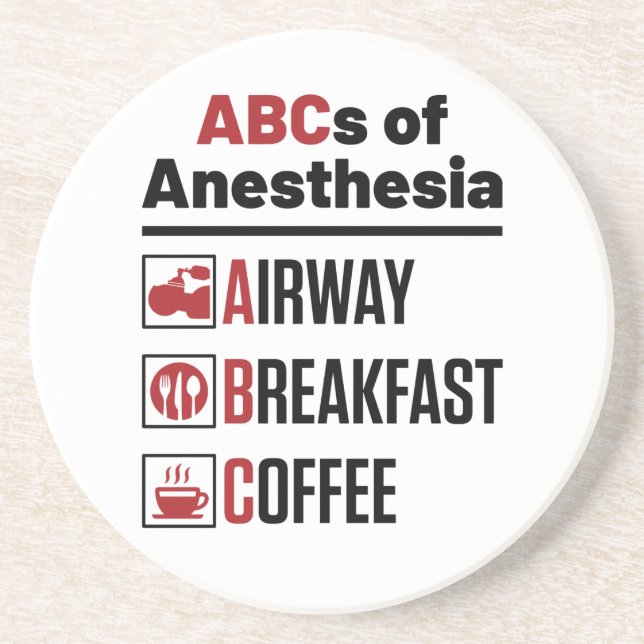 Anaesthesiologist Anaesthesiology Doctor Nurse Fun Coaster (Front)