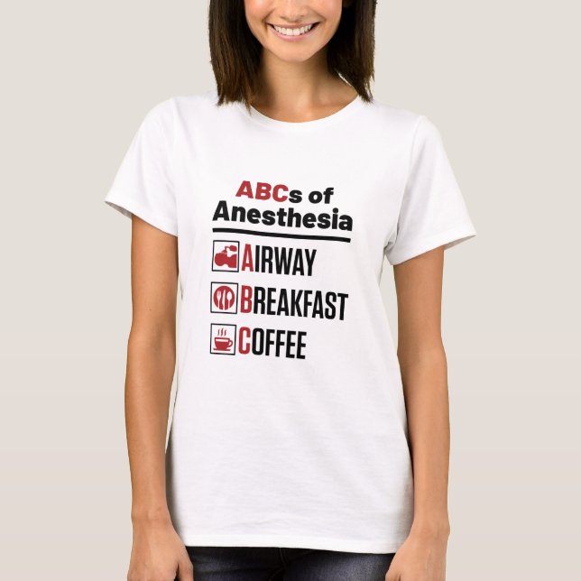 Anaesthesiologist Anaesthesiology Doctor Nurse Fun T-Shirt (Front)