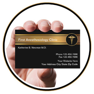 Anaesthesiologist Business Cards
