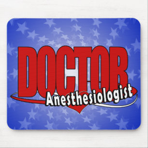 Anaesthesiologist DOCTOR BIG RED LOGO Mouse Pad
