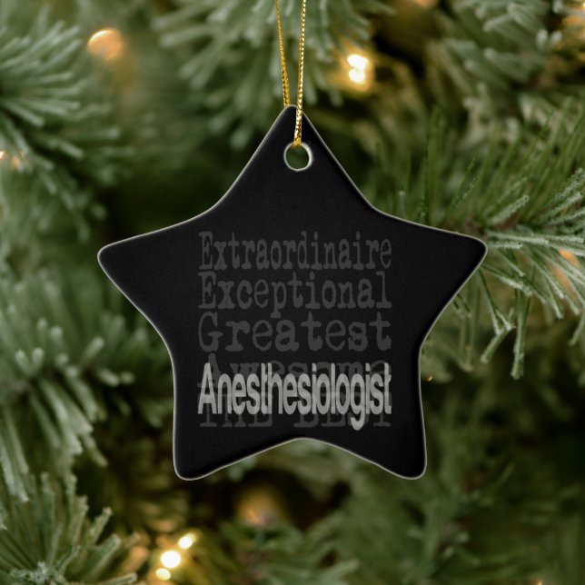 Anaesthesiologist Extraordinaire Ceramic Tree Decoration (Tree)