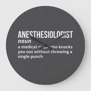 Anaesthesiologist Humour Definition Clock