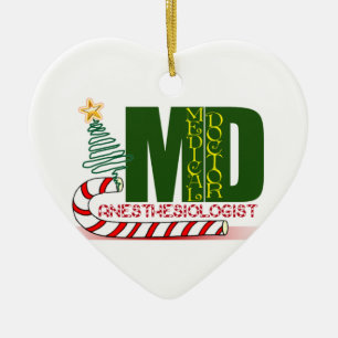 Anaesthesiologist MERRY CHRISTMAS Ceramic Tree Decoration