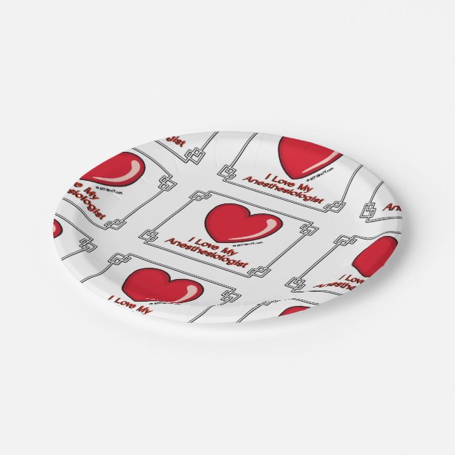 Anaesthesiologist Paper Plate (Angled)