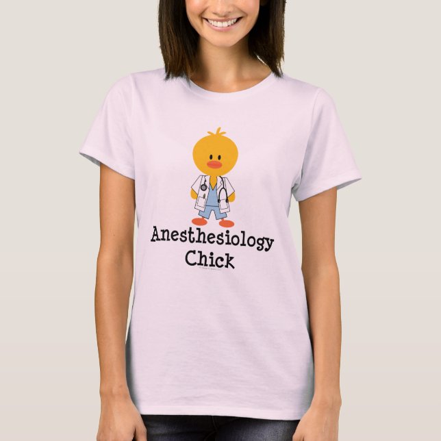 Anaesthesiology Chick Organic Shirt (Front)