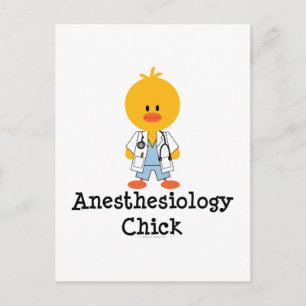 Anaesthesiology Chick Postcard