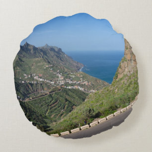 Anaga Mountains Round Cushion