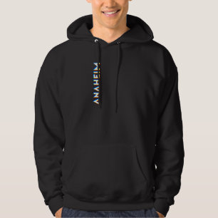 Anaheim California CMYK Glitch Type Hoodie