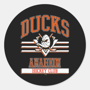 Anaheim Ducks Hockey Club Black Officially License Classic Round Sticker