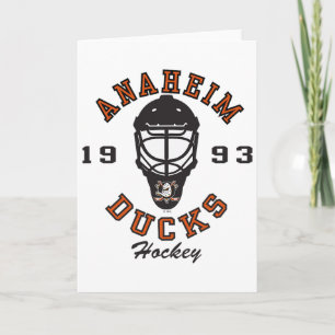 Anaheim Ducks Hockey Mask White Officially License Card