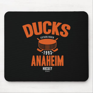 Anaheim Ducks Hockey Puck Black Officially License Mouse Pad