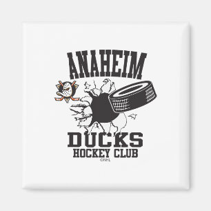 Anaheim Ducks Hockey Puck Burst Orange Officially Magnet