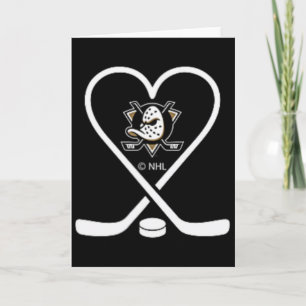 Anaheim Ducks Valentine Sticks Black Nhl Officiall Card