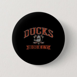 Anaheim Ducks Vintage Hockey Black Nhl Officially  6 Cm Round Badge