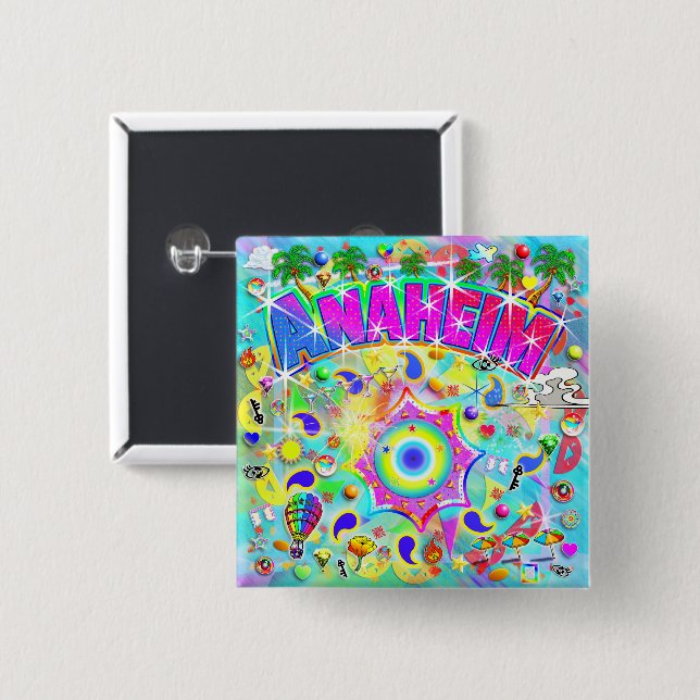 Anaheim Mystic Dance  15 Cm Square Badge (Front & Back)