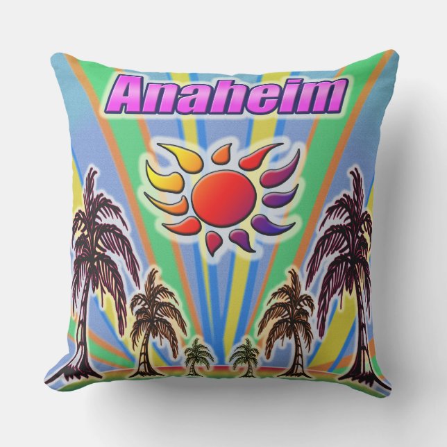 Anaheim Summer Love Pillow (Front)