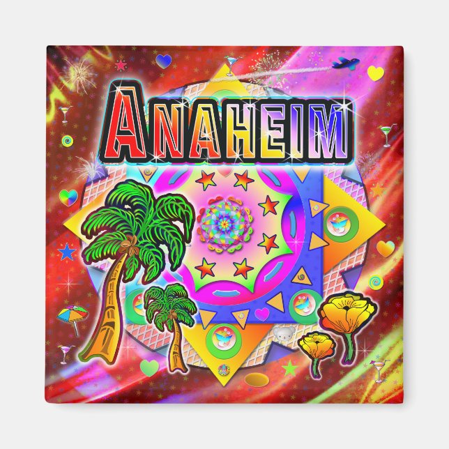 Anaheim Tropical Friends Magnet (Front)
