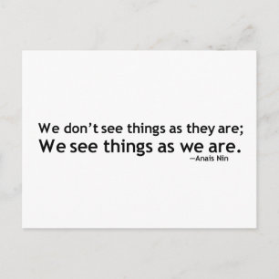 Anais Nin Motivational Quotation Postcard