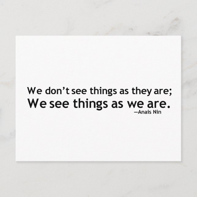 Anais Nin Motivational Quotation Postcard (Front)