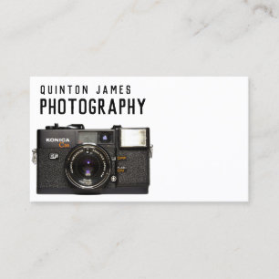 Analog Camera Photography Business Card