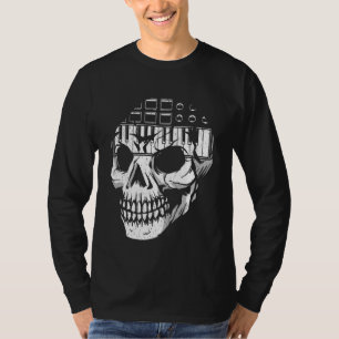 Analog Modular Synthesizer Skull Music Synth Nerd T-Shirt