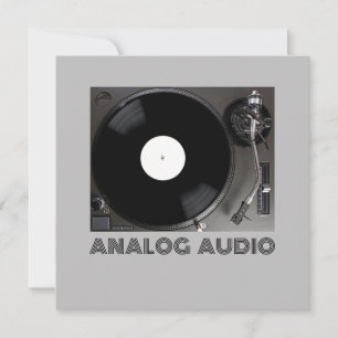 Analogue Audio Invitation