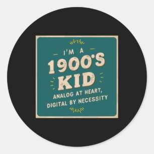 Analogue  classic round sticker