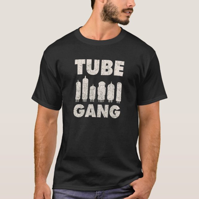 Analogue Guitar Amp Vacuum Tube T-Shirt (Front)
