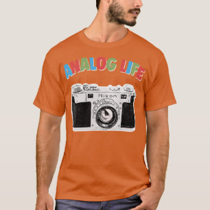 Analogue Life Camera Geek Gift Design 1 T-Shirt