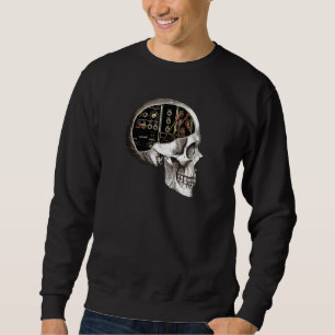Analogue Modular Synthesizer Skull For Synth Nerd  Sweatshirt