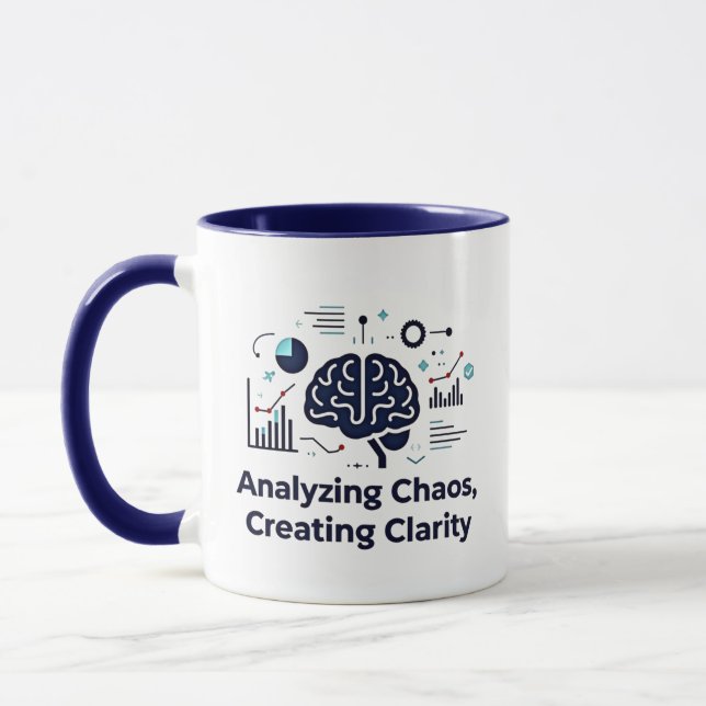  Analysing Chaos, Creating Clarity two tone Mug (Left)