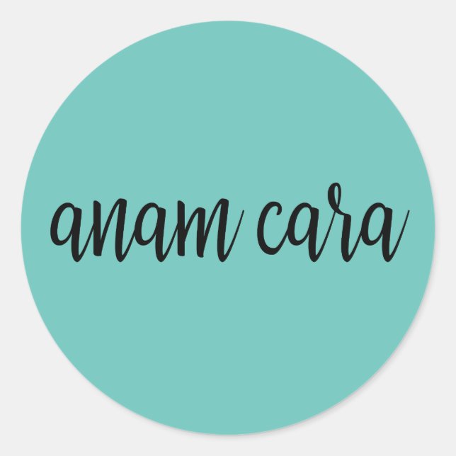 Anam Cara Classic Round Sticker (Front)