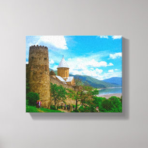 Ananuri Castle Georgia Aragvi Caucuses Mountains Canvas Print