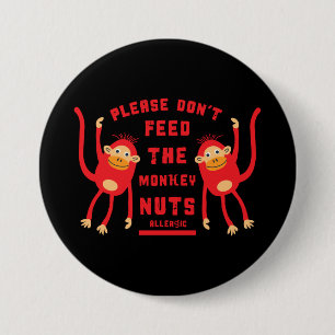 Anaphylaxis Nut Allergies  7.5 Cm Round Badge