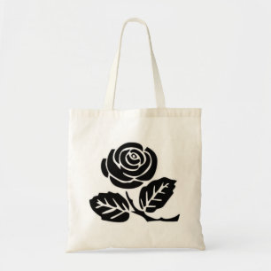 anarchist black rose tote bag