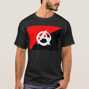 Anarchist Black White and Red Flag T-Shirt