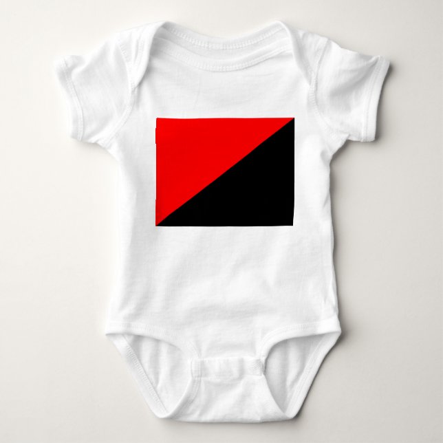Anarchist Flag (Anarchism) Baby Bodysuit (Front)