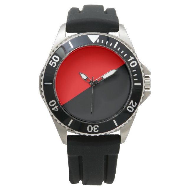 Anarchist Flag (Anarchism) Watch (Front)