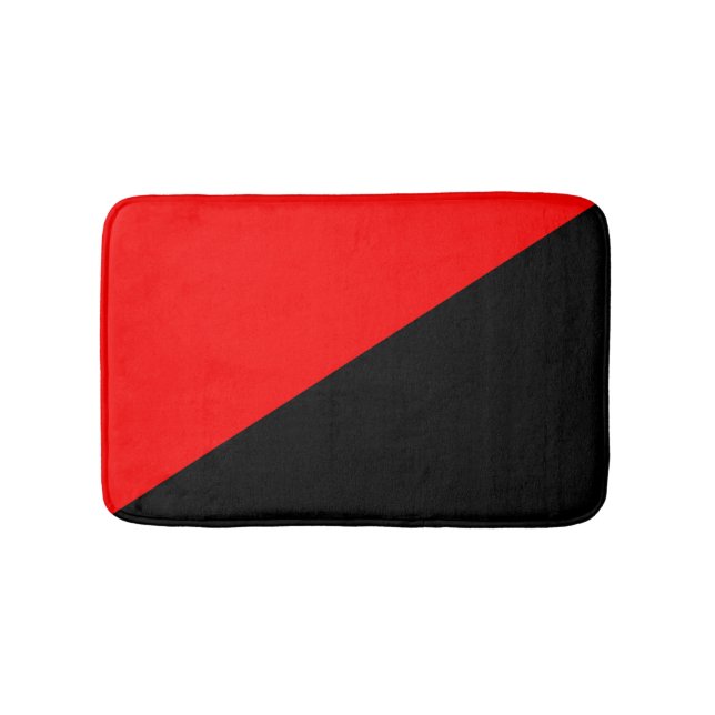 Anarchist Flag Bath Mat (Front)