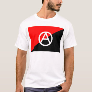 Anarchist flag with A symbol T-Shirt