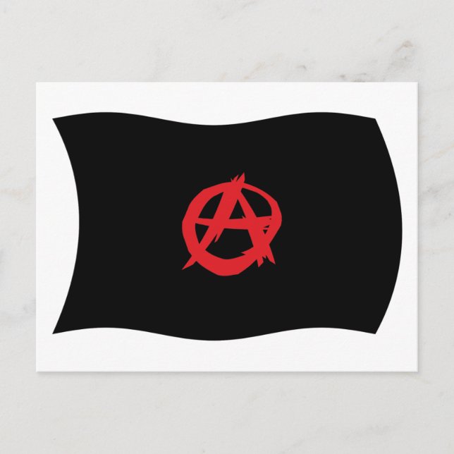 Anarchist Movement Flag Postcard (Front)